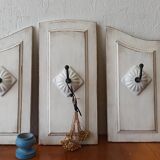 Shabby chic triptych hanger.