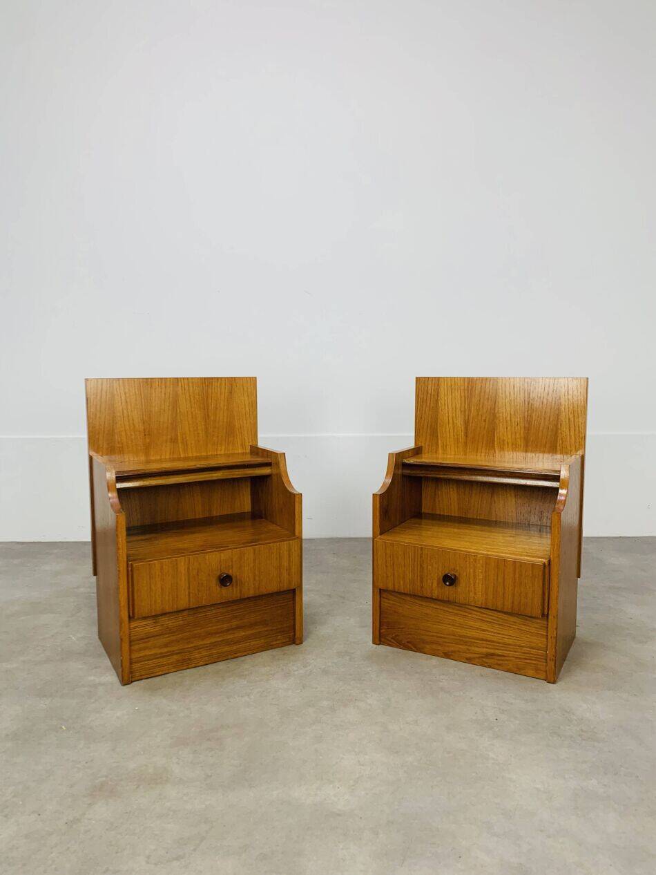 Paire de chevets scandinaves en teck, années 60