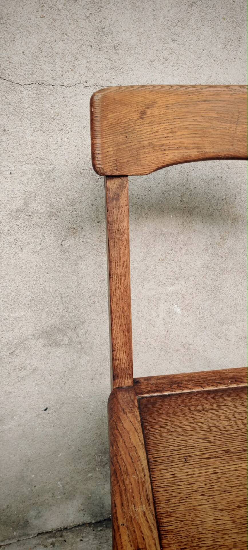 Chaise lorraine ancienne en chêne 