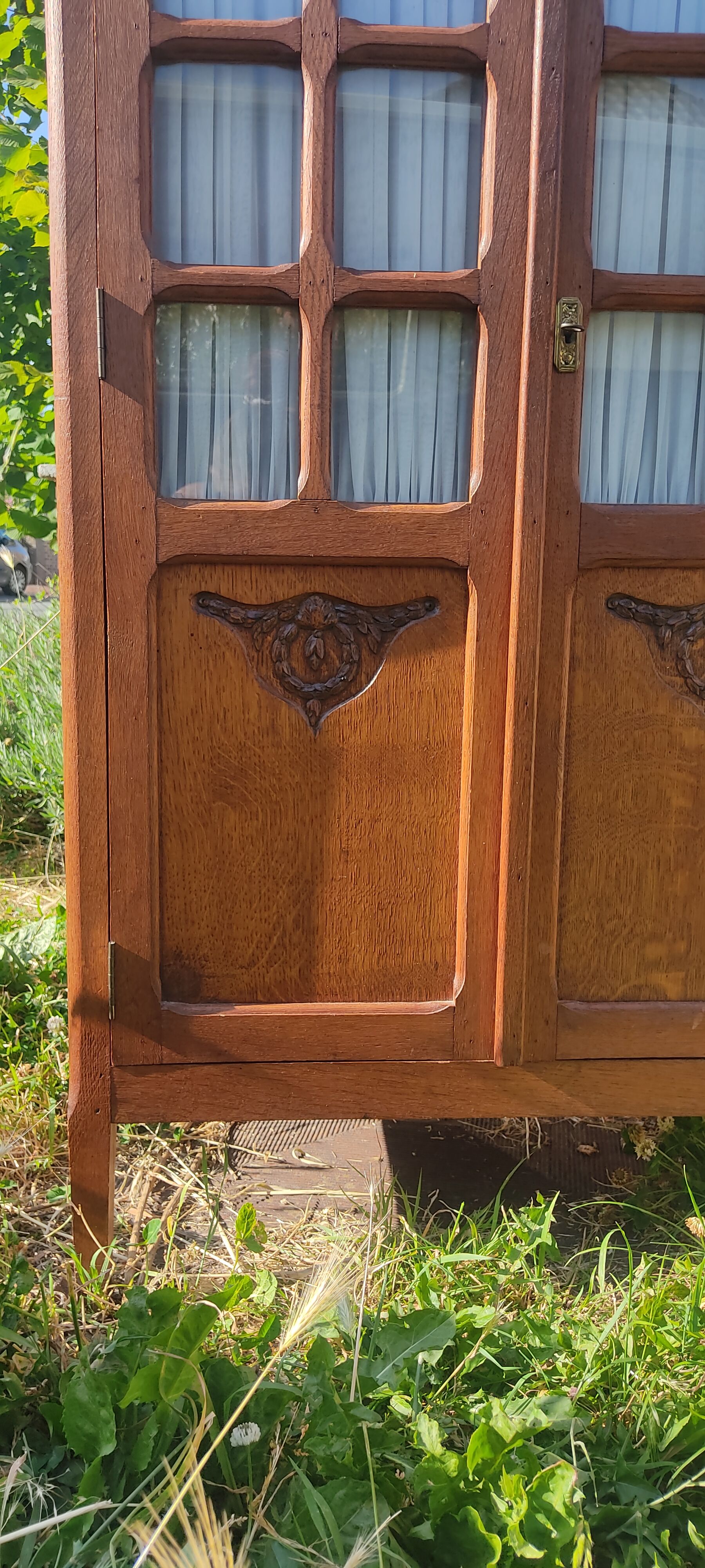 Glazed wardrobe, vintage