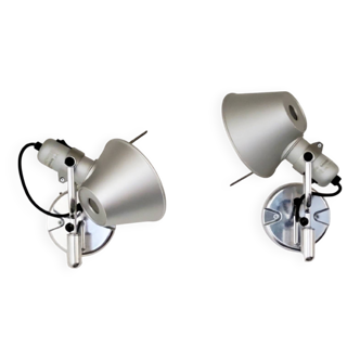 Pair of Tolomeo Artemide wall lights – Italian design – aluminum