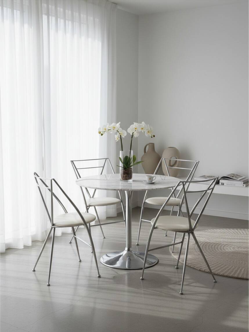 Set of 4 folding chairs "Cinderella" – Design by Hiroyuki Yamakado, c. 1