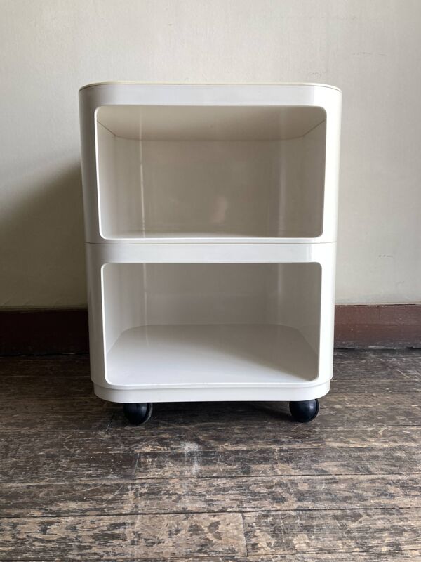 Caisson Componibili 4970 Castelli pour Kartell 1969 blanc Space Aage 1969
