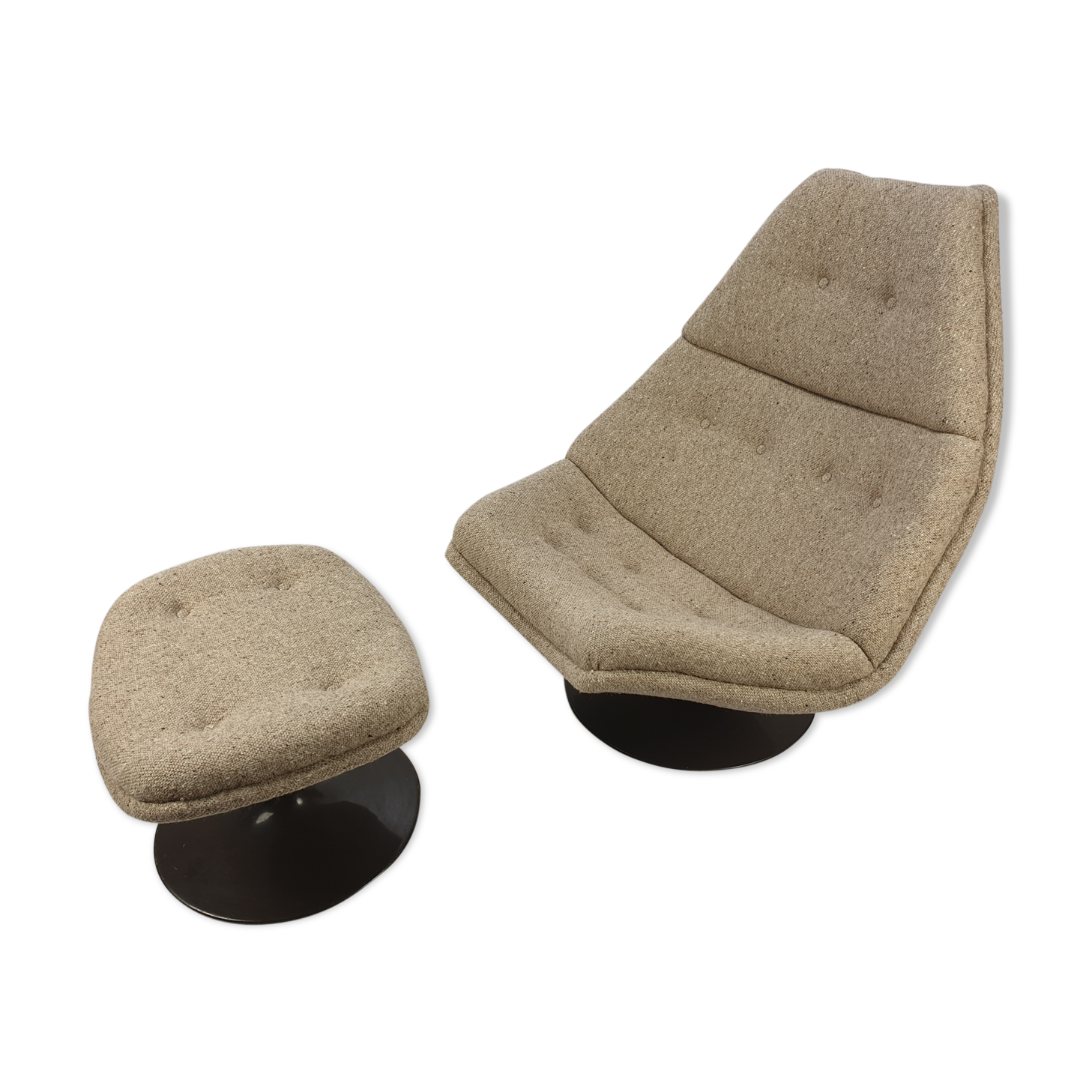 F510 lounge chair and ottoman by Geoffrey Harcourt for Artifort, 1970s