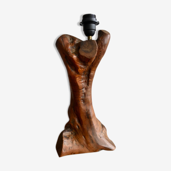 Anthropomorphic wooden lamp foot