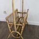 Vintage rattan magazine rack