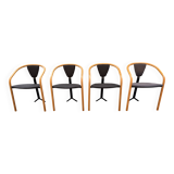 Set of 4 Tacchi chairs by Toshiyuki Kita Japan 80s