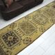 Yellow & Brown Turkish Wool Rug sku 2223