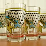 Set of 6 vintage shooter glasses