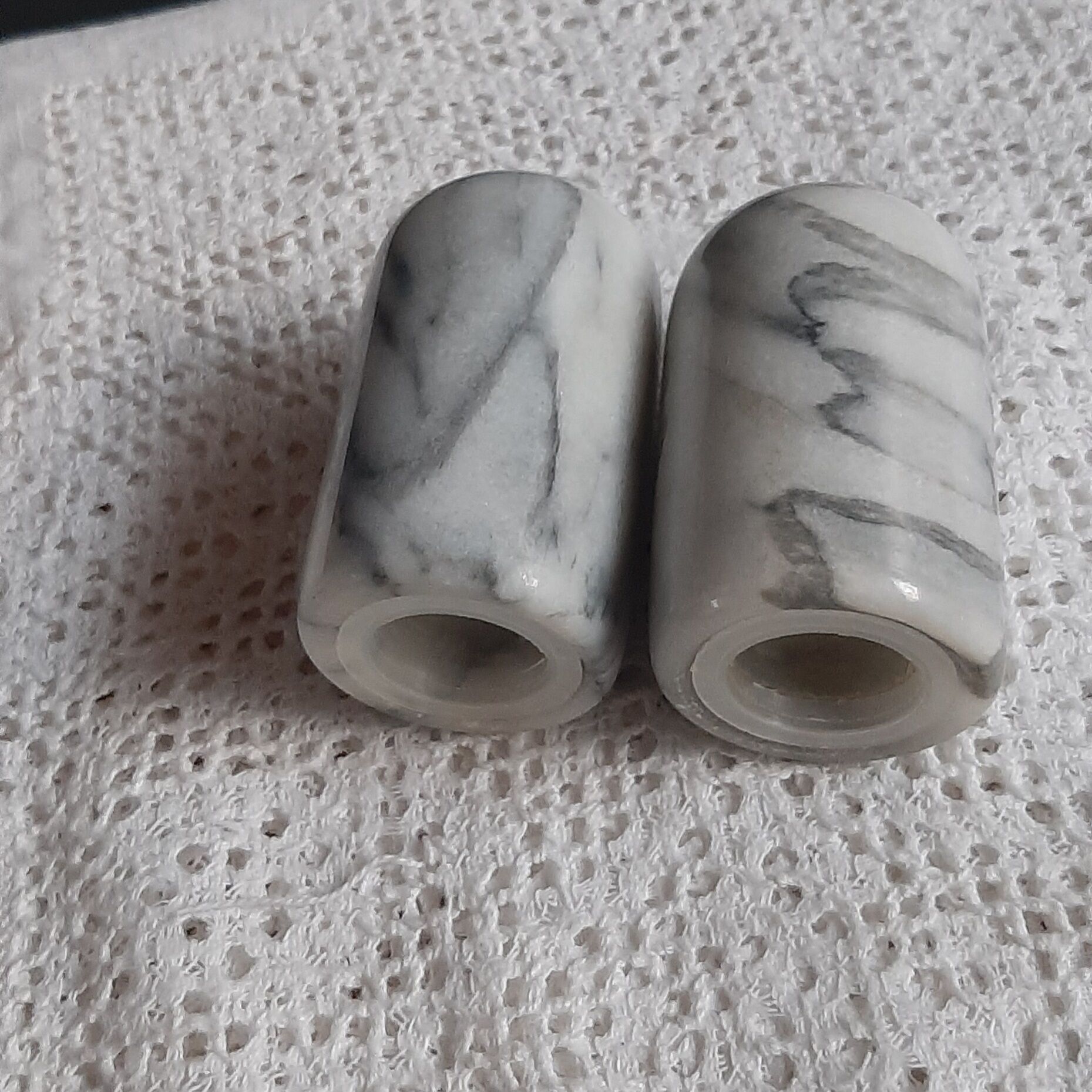 Marble salt and pepper shaker