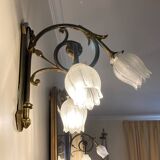 Two Art Nouveau wall lights