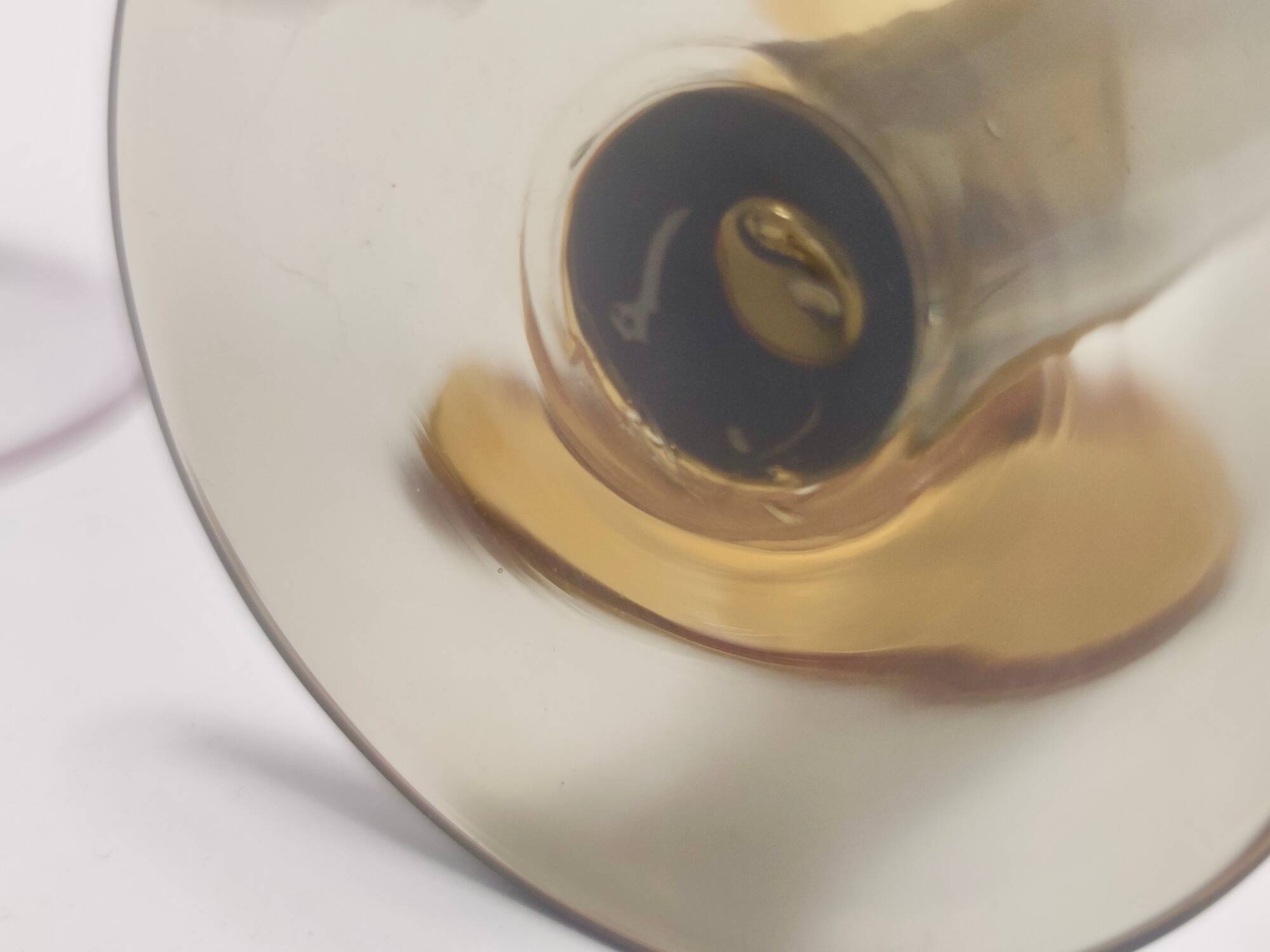 Ensemble vintage de six flûtes colorées en verre de Murano soufflé à la main, Italie