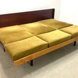 Jitona sofa bed, vintage czech 1960s