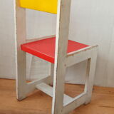 Painted wooden Bauhaus chair