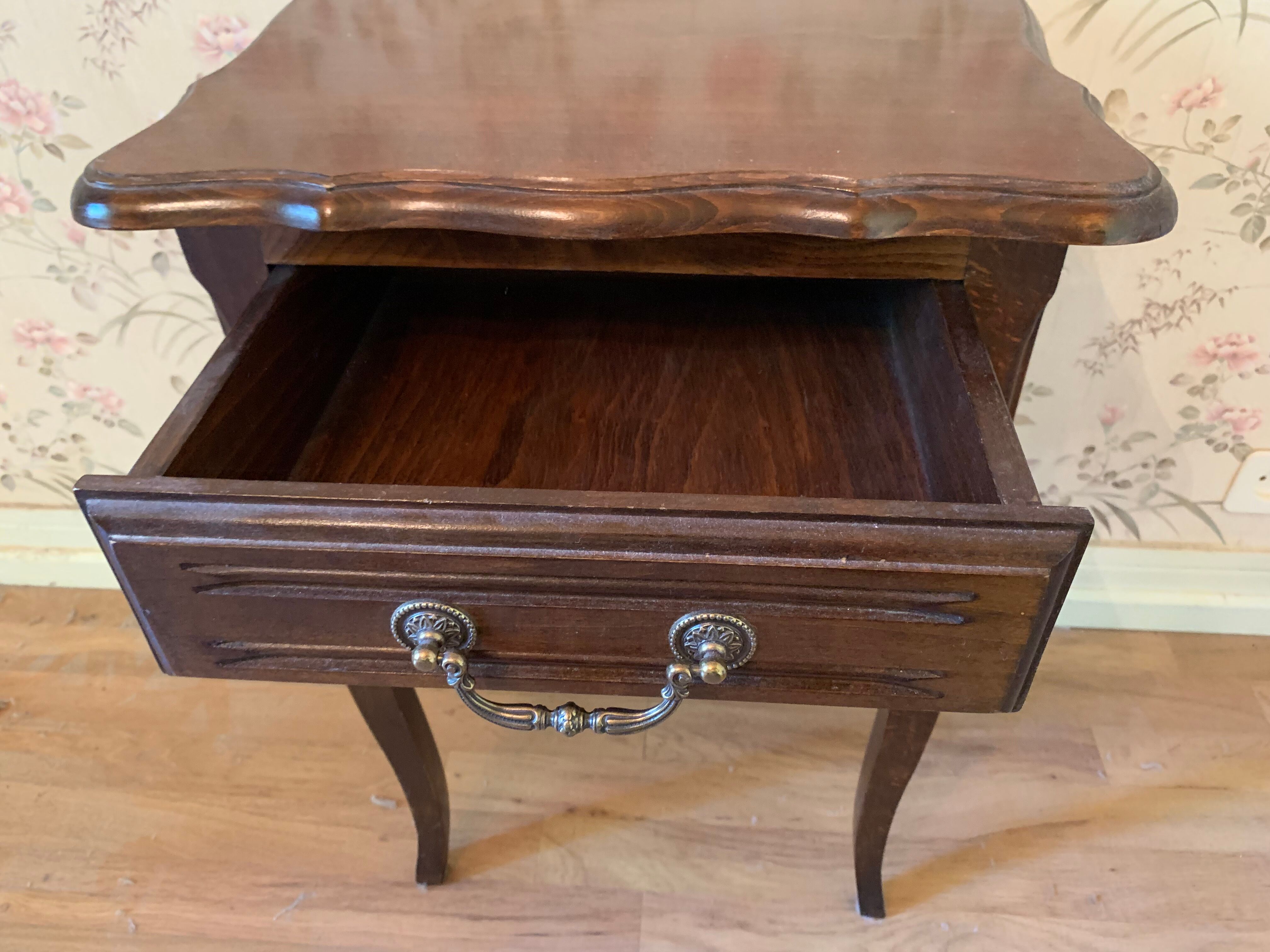 Walnut bedside