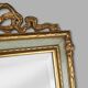 Classic baroque rococo mirror, romantically decorated 18th century style frame, France 1950s