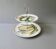Dishes, fruit display Gien France, red cord decor