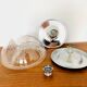 1 of 2 XL Wave Wall Lamps or Flush Lights by Koch and Lowy for Peill and Pu