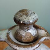 Oil jug in stoneware signed Les poteries de la Vallée Noire