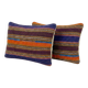 Set of 2 vintage kilim cushion covers 41x61 cm