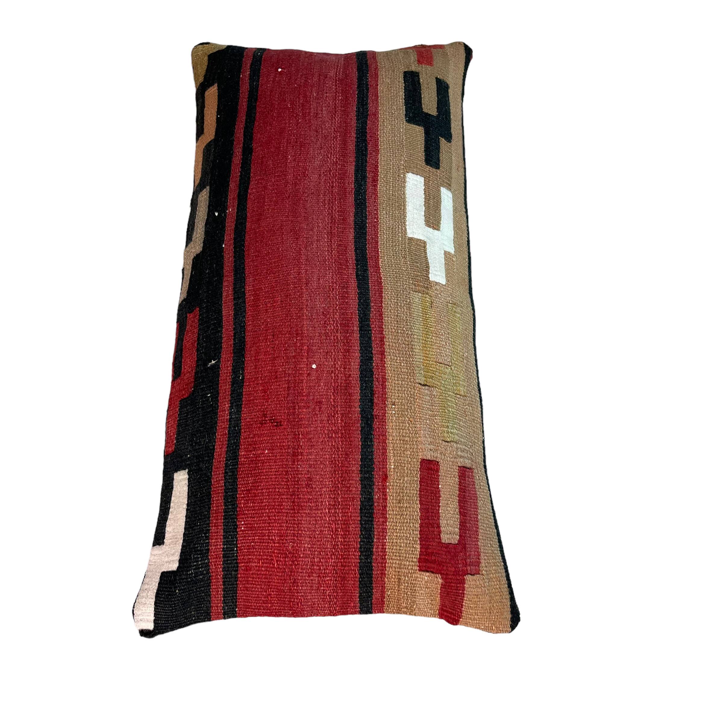 Vintage Turkish Kilim Cushion Cover , 30 x 60 cm