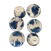 Series of 6 bowls