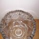Large carved crystal vase