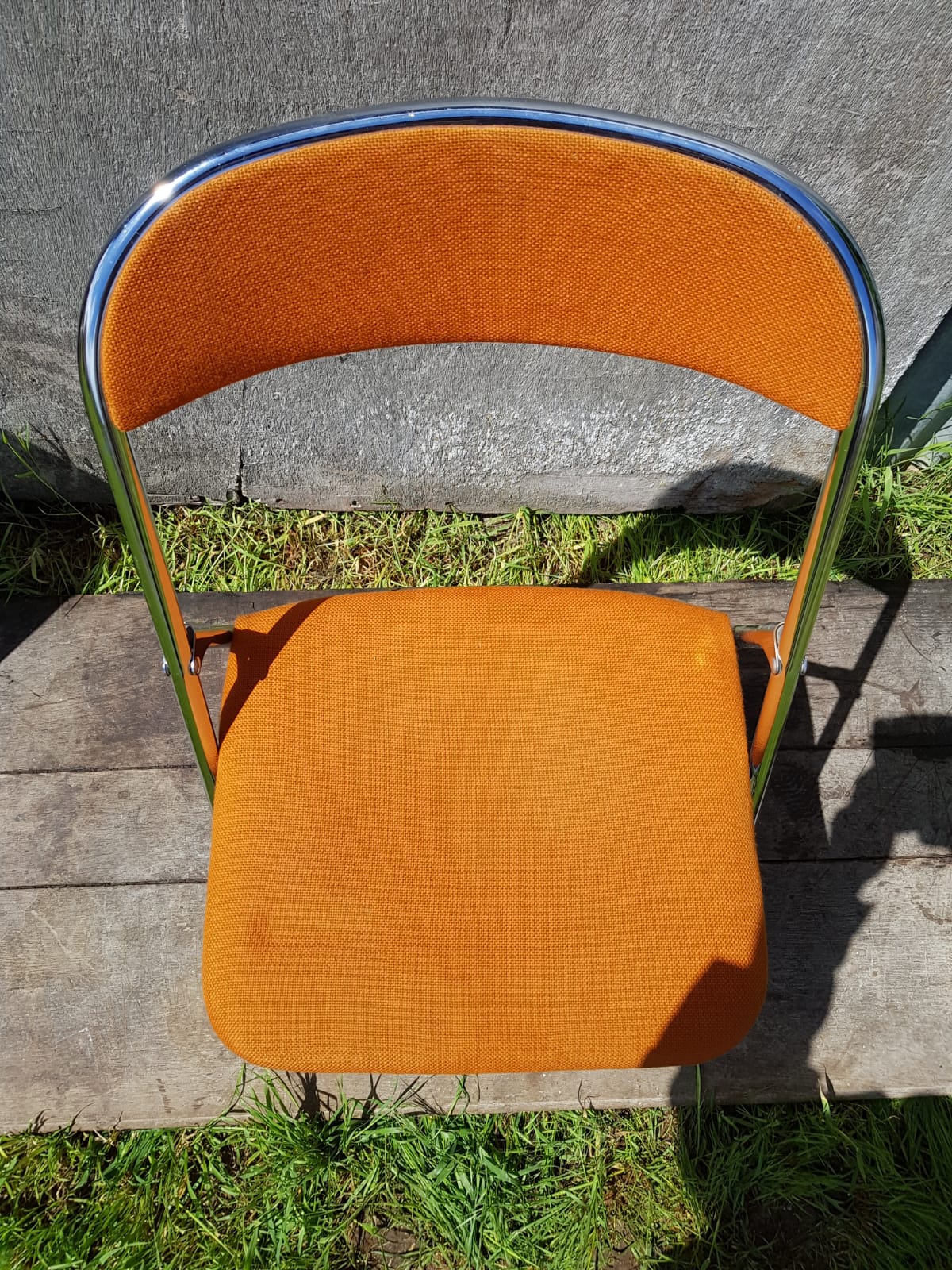 Former lafa aurillac metal chromé pliante chairs