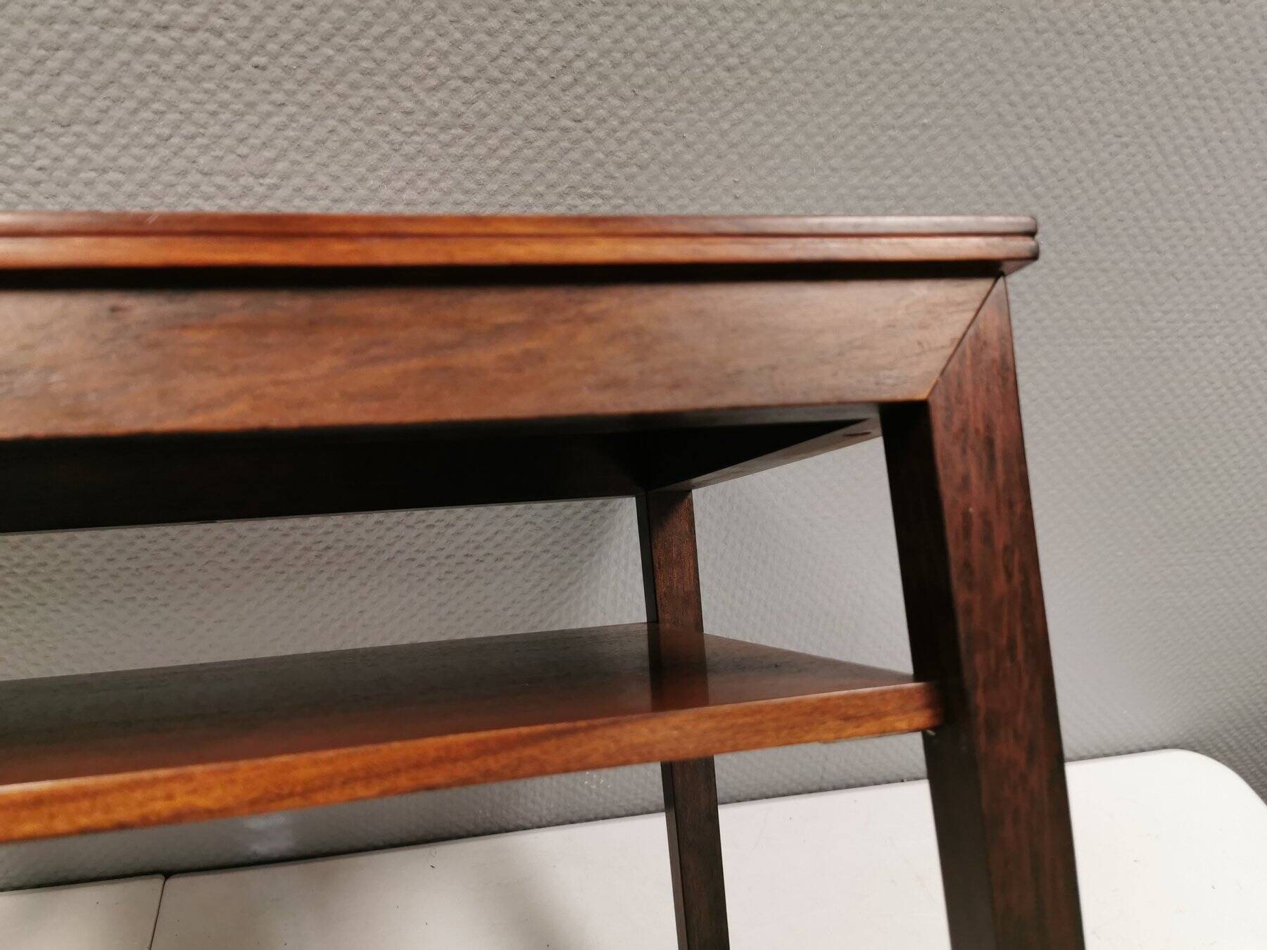 Nice side table in rosewood, probably Danish and from the 60s.