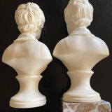 Cast alabaster bust
