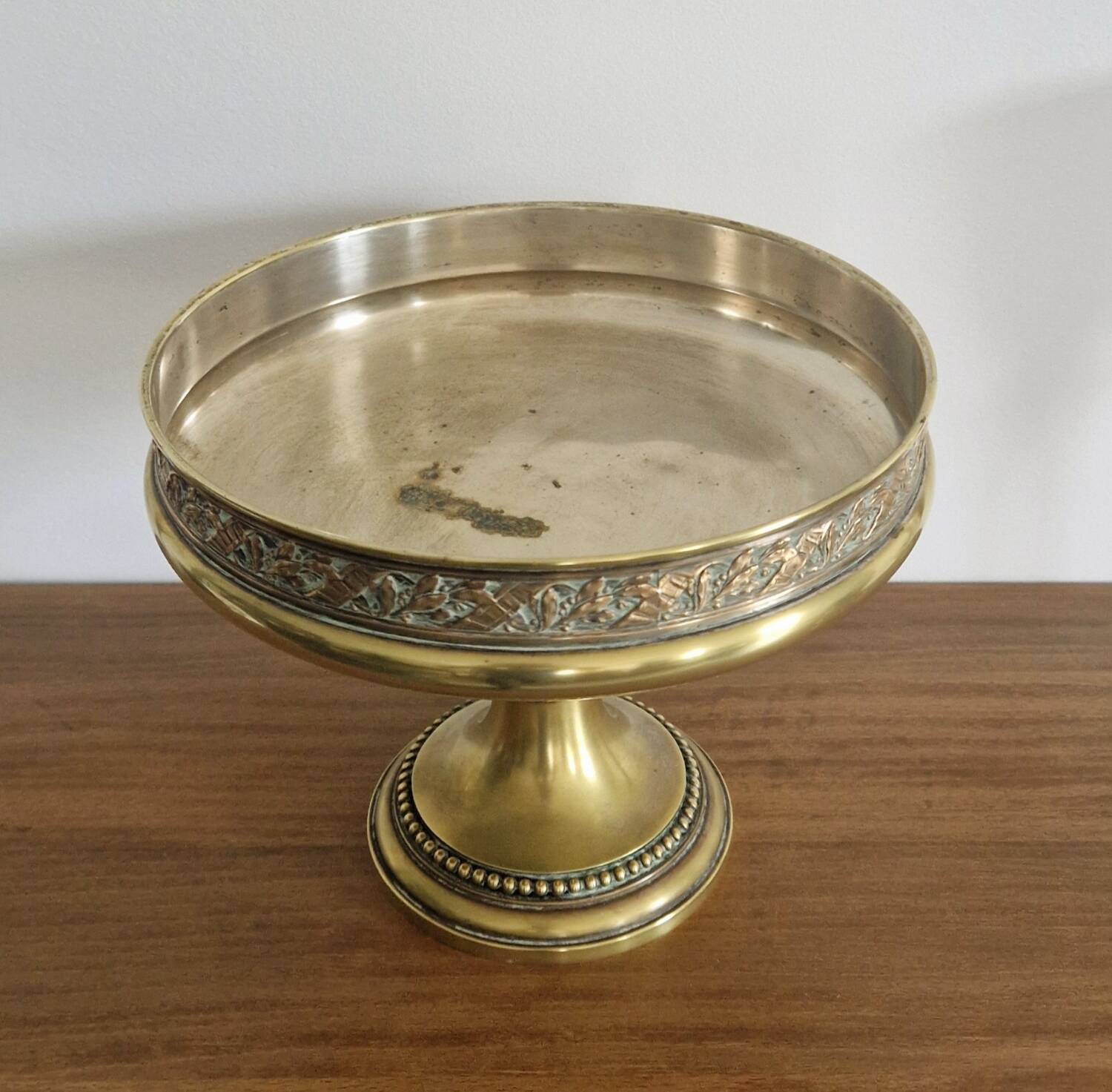 Gilded metal footed cup from the early 20th century