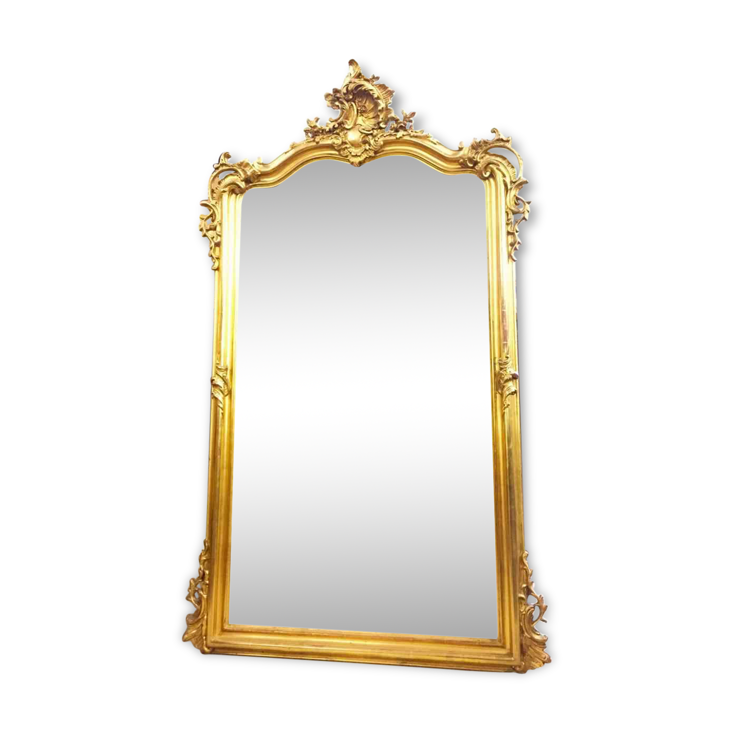 79 x 128 cm wooden fireplace mirror