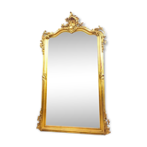 79 x 128 cm wooden fireplace mirror