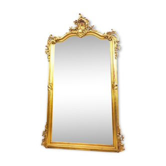 79 x 128 cm wooden fireplace mirror