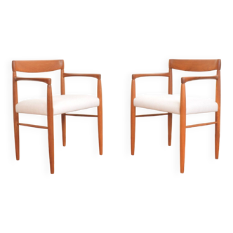 Mid-Century Danish Teak Armchairs by H. W. Klein for Bramin, 1960s, Set of 2