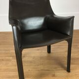 Mario Bellini leather armchair for Cassina, model CAB 413