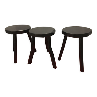 Brutalist stool set