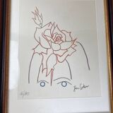Lithograph by Jean Cocteau
