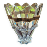 Vase en cristal et argent
