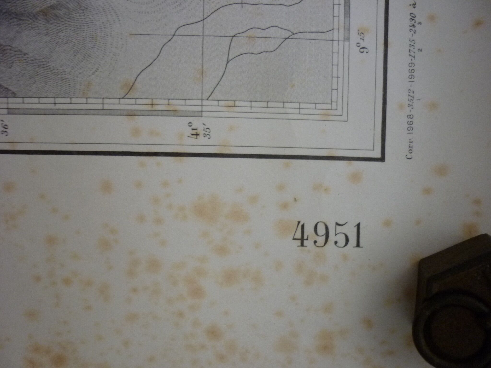 Map of the navy "la solenzara in porto-vecchio" nº 4951