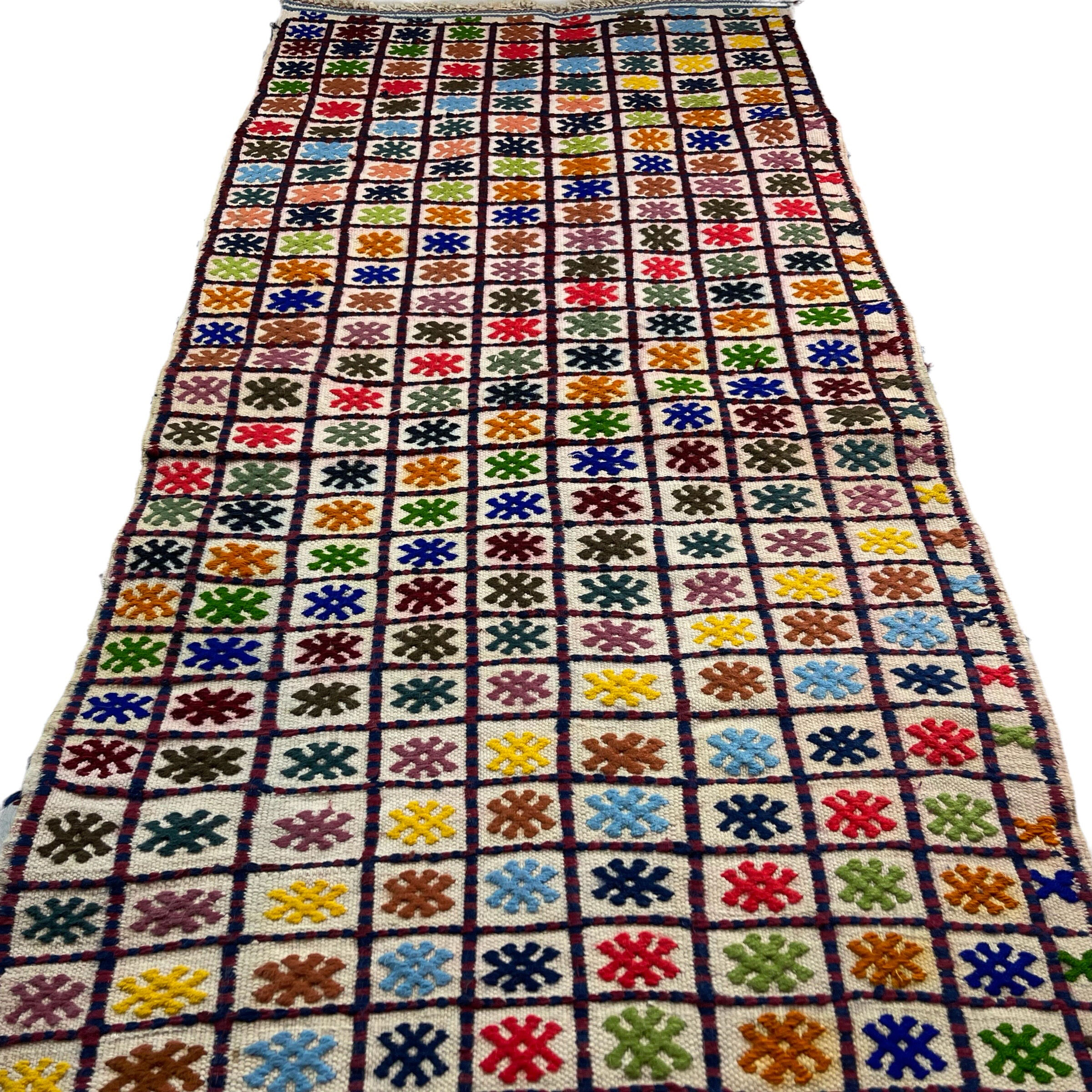 Vintage turkish kilim runner, 137 x 58 cm