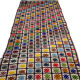 Vintage turkish kilim runner, 137 x 58 cm