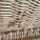 Light beige wicker basket