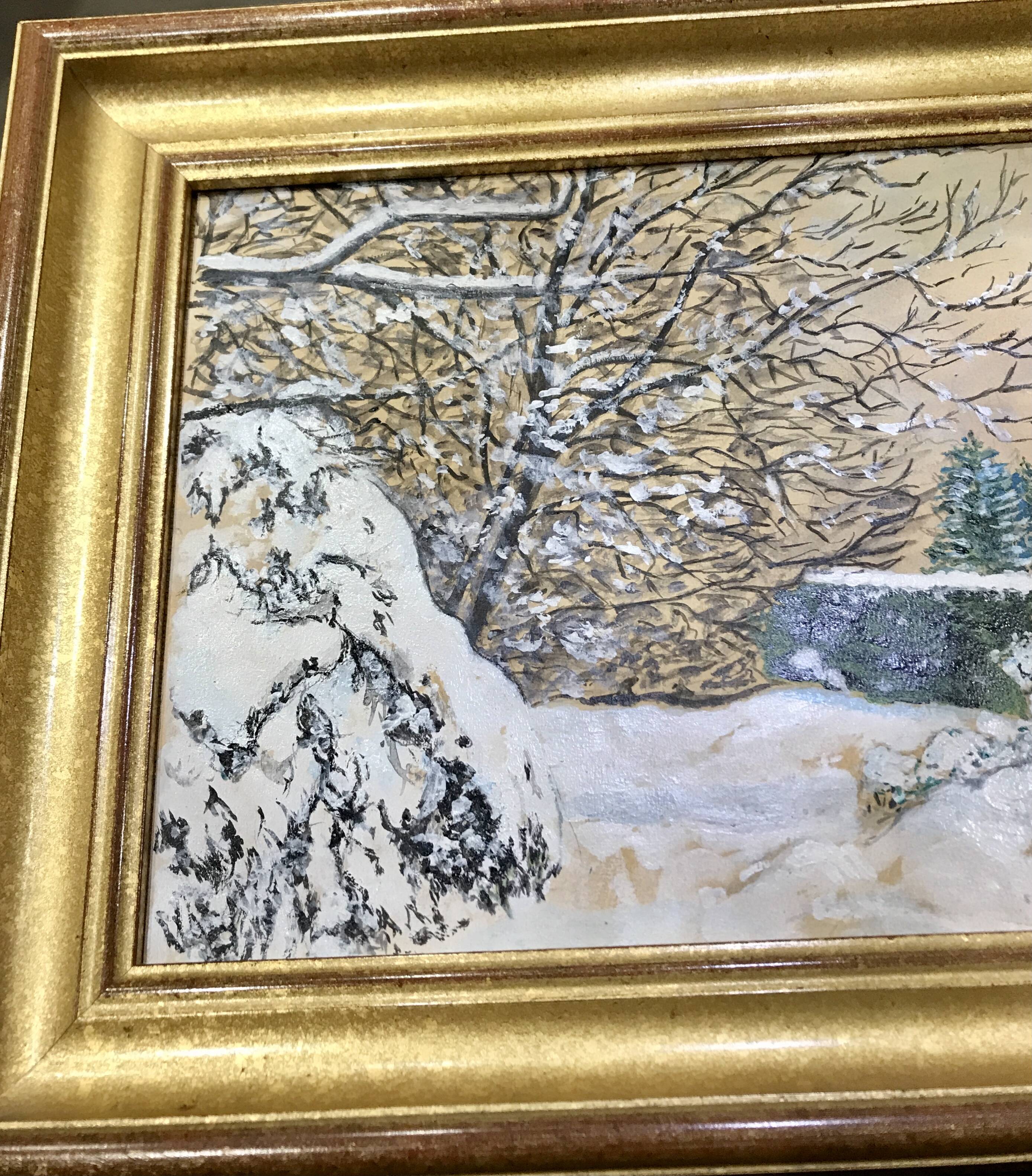 Acrylic Snow Landscape