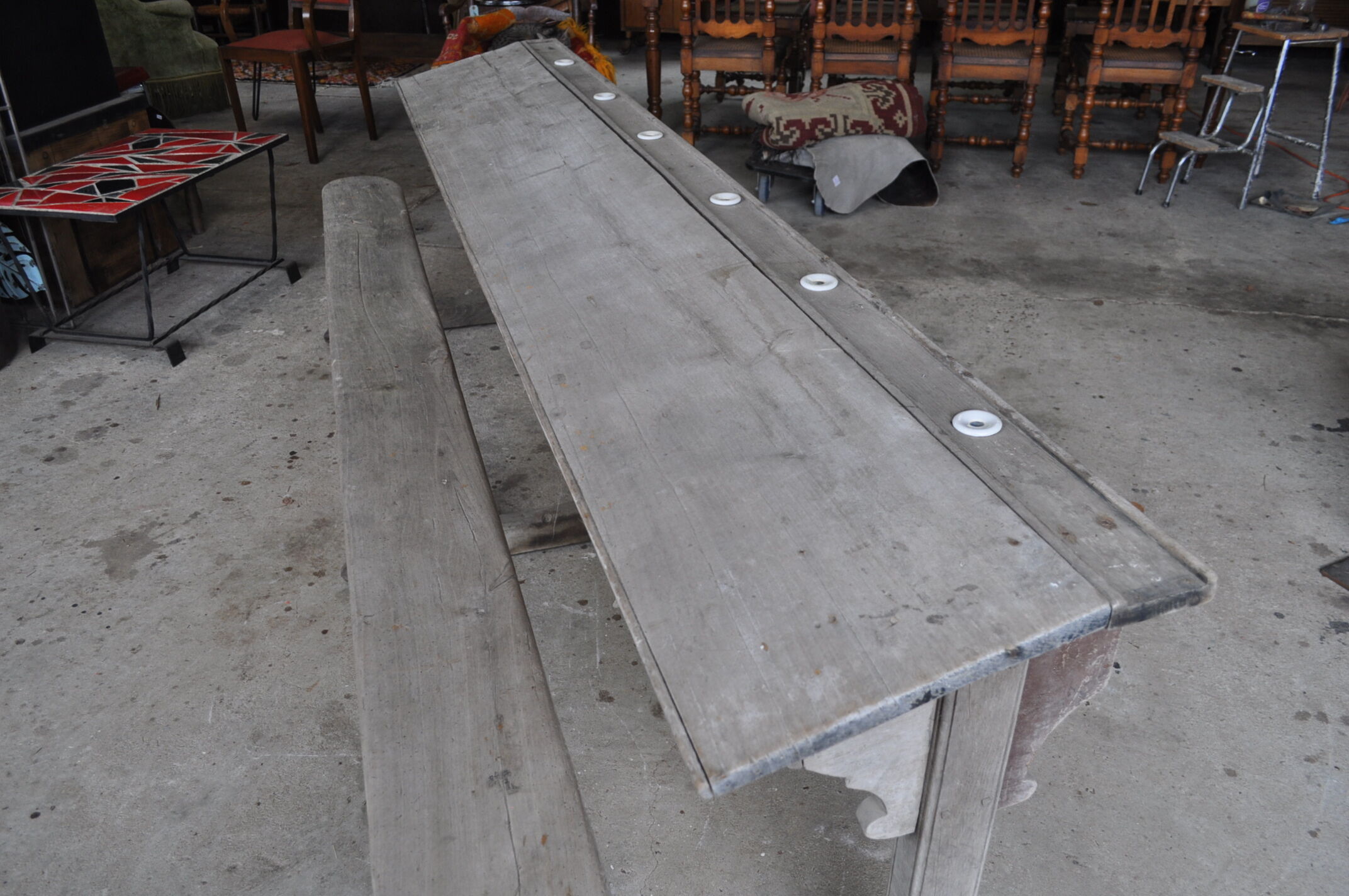 6-seater school desk.