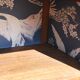 Buffet haut art deco rénové bleu