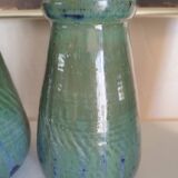 Paire de vases en grès de Puisaye de Léon Pointu
