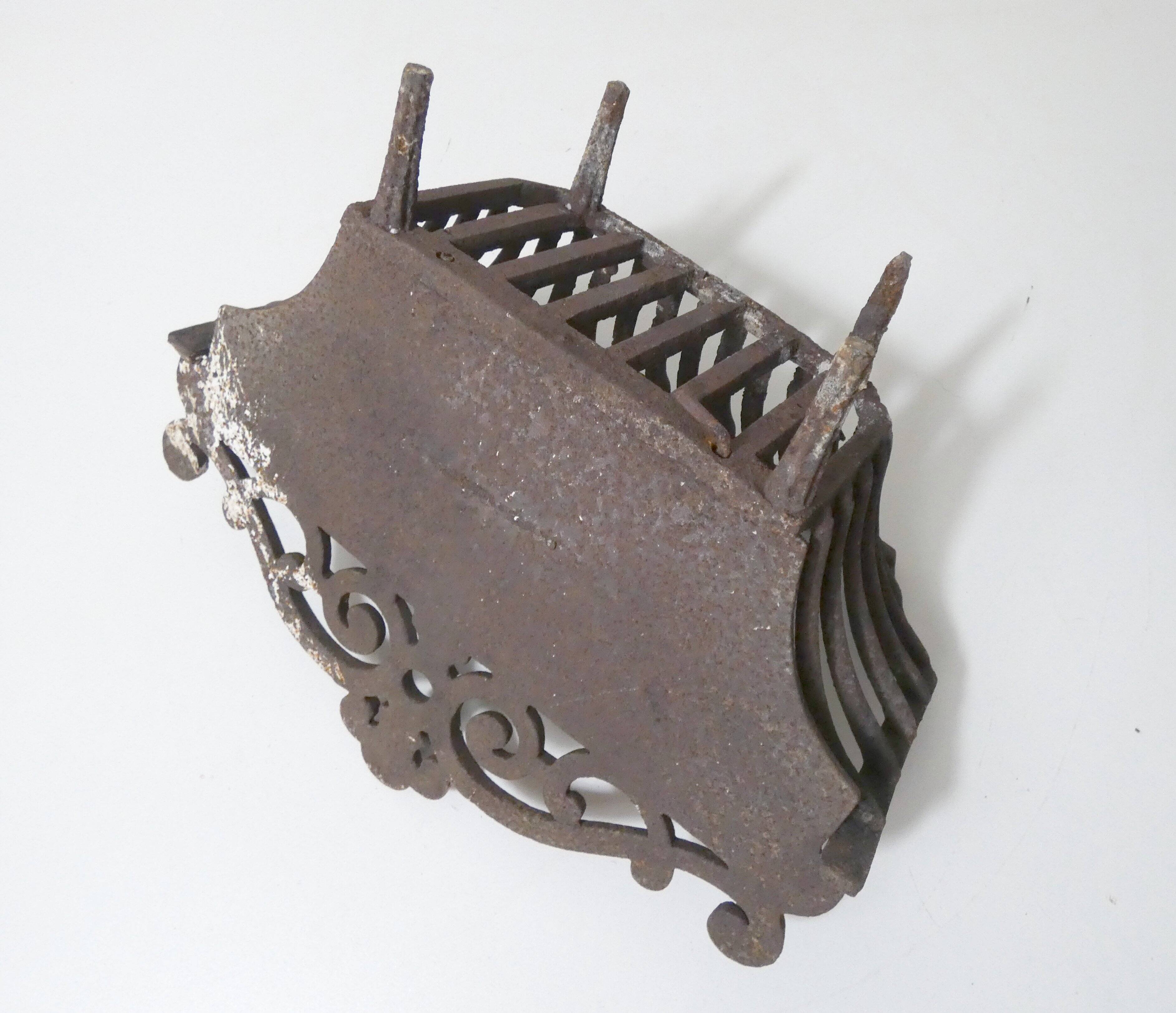 vintage cast iron log holder