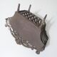 vintage cast iron log holder
