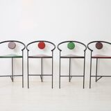 Bar chairs (4), Memphis, 1980
